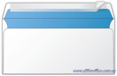Конверт почтовый с фоном Е65 офсет, отрывная лента купить Киев, заказать по низкой цене конверт евро Е65 с фоном офсет скл, купить евро конверт Е65
