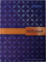 Записная книжка А5 "INSOLITO3", 96 л., клетка, твердая обложка, синяя