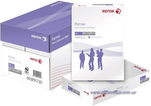 Бумага А4 Xerox Premier А4 500 л. купить | Бумага офисная для принтера Xerox Premier А4 80 г/м2 купить | купить бумагу А4 Киев Xerox Premier А4